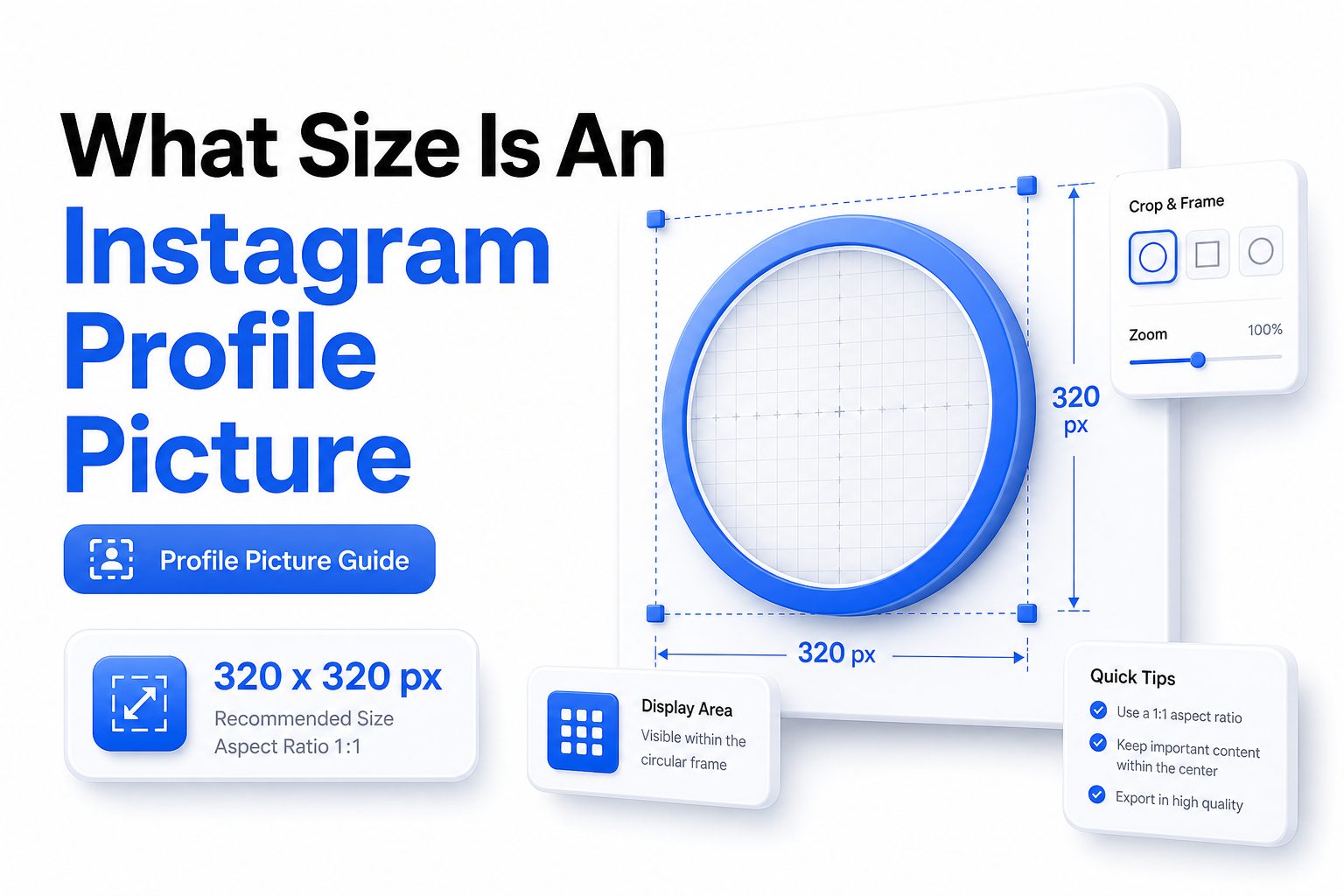 what-size-is-an-instagram-profile-picture-e987 Instagram profile picture size guide showing circular avatar dimensions
